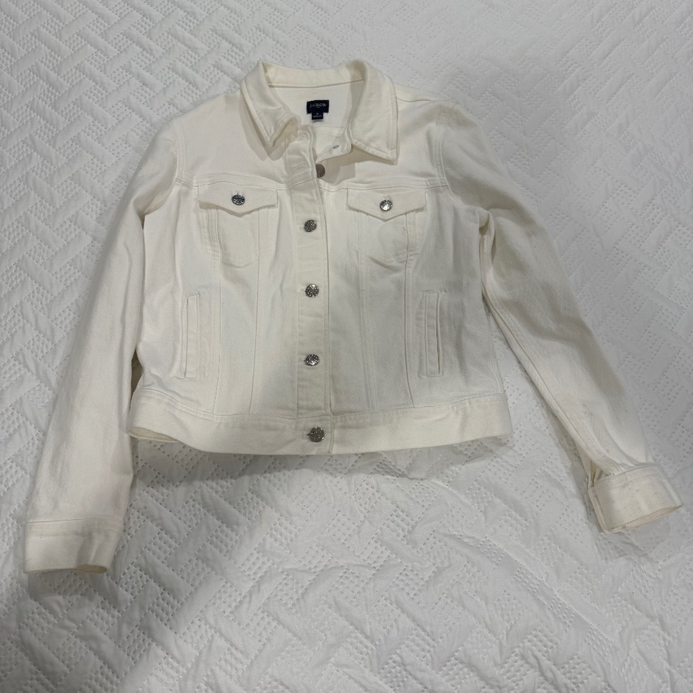 White JCrew Jean Jacket
